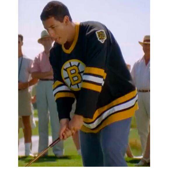 Boston Bruins 90s DeLONG windbreaker Pullover jacket 2XL blk gold NHL hockey vtg - Picture 5 of 6